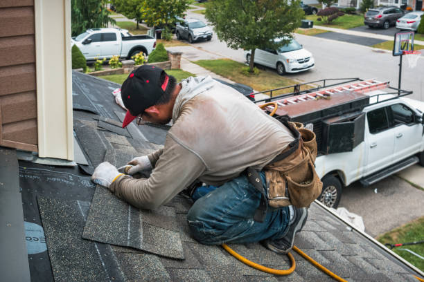 Professional Roofing technician working in Blawenburg, NJ
